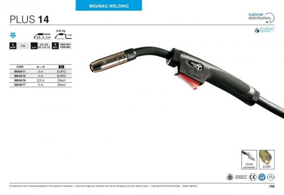 Trafimet MIG PLUS 14 (160 А возд. охл.) 3м